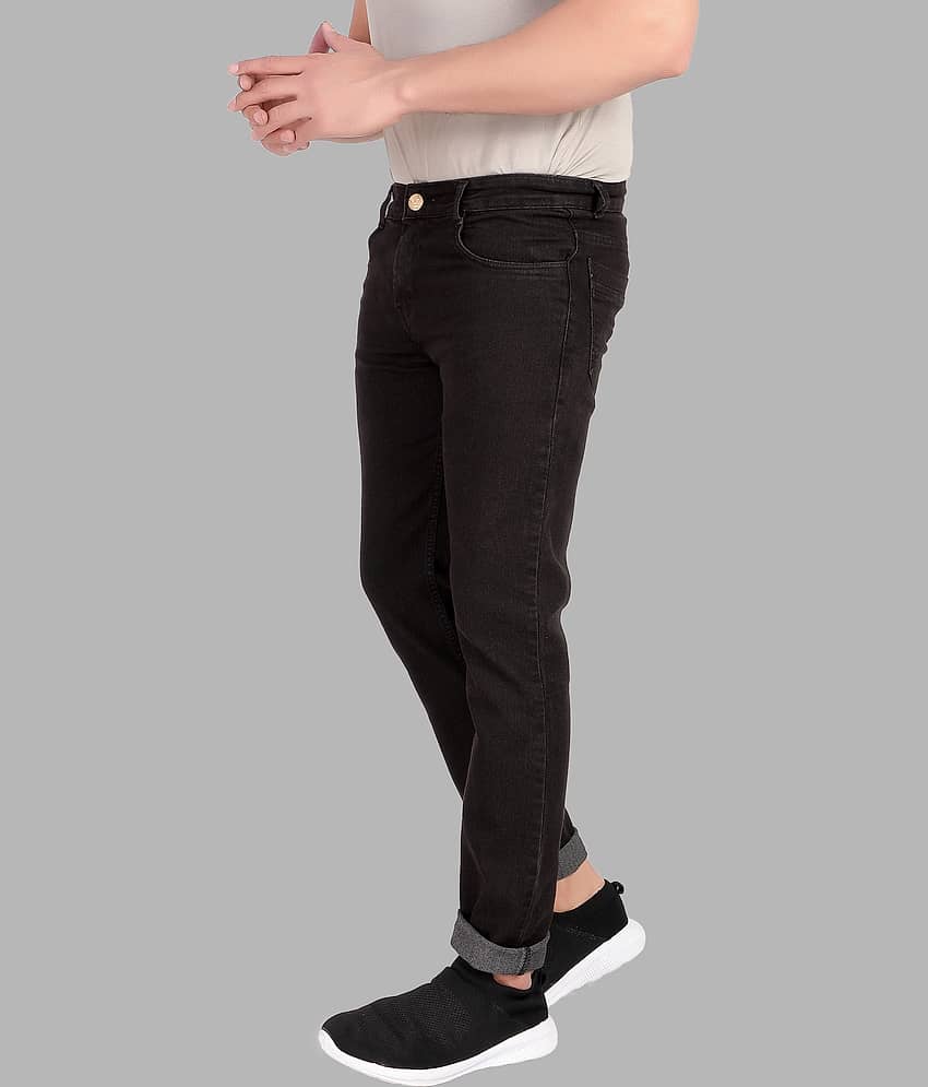 RAGZO Slim Fit Basic Men's Jeans - Dark Brown ( Pack of 1 ) view 2