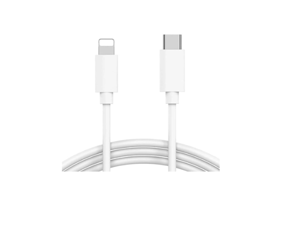 Fast Charging USB C to (Compatible with Compatible with All iPhones - X, 11, 12, 13, PRO MAX Series, iPad & iPod, White, One Cable) view 2