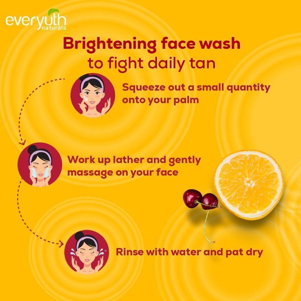 Everyuth Naturals Brightening Lemon Cherry Face Wash (50gm) view 2