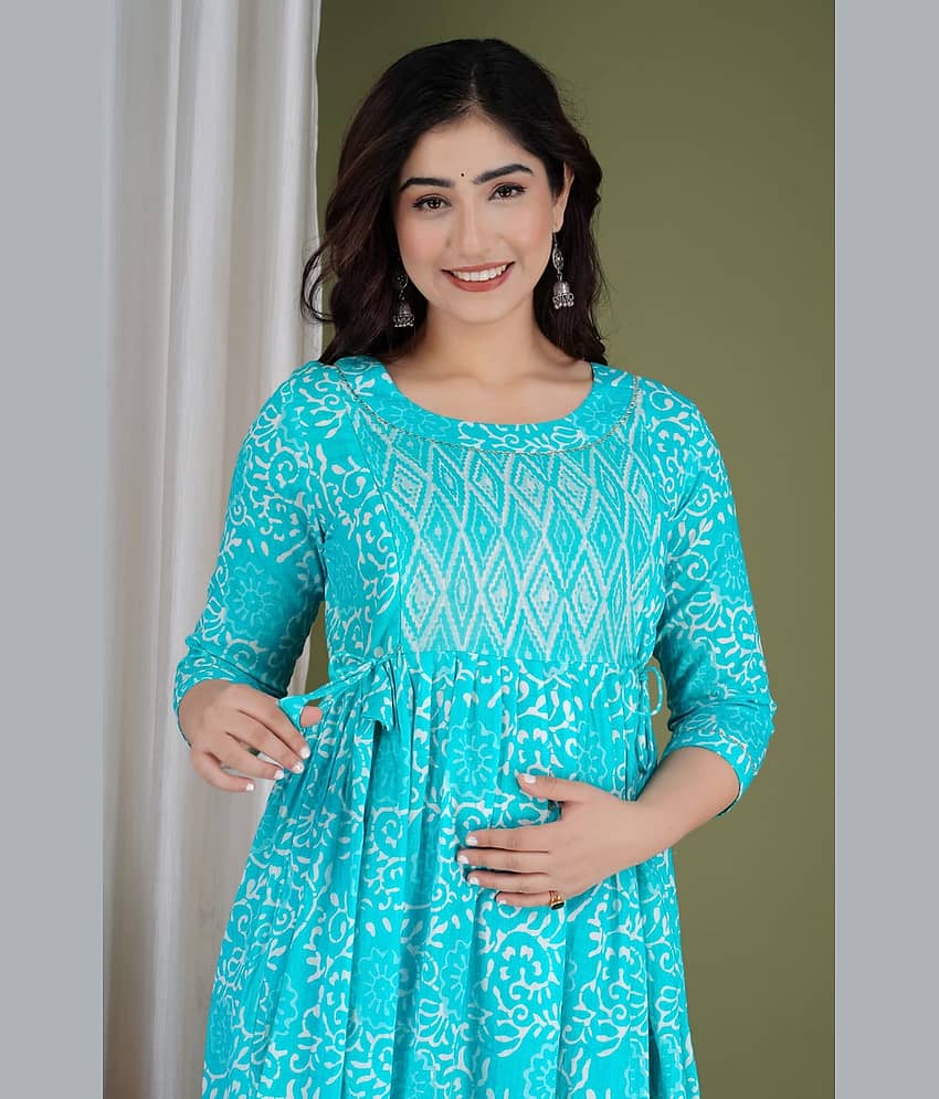 Nevisha Style Multi Color Cotton Maternity Kurta Pack of 2 view 2