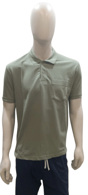 Men's Premium Cotton Polo T-Shirt – Solid Olive Green | Classic Fit | Casual & Semi-Formal Wear