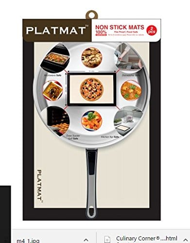 Viva Platmat Non-Stick Silicone Baking Mat Set Of (241X28Cm) Fire Proof And Food Safe view 2