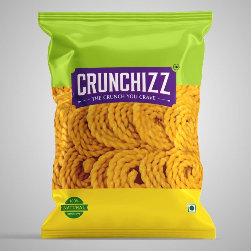 CRUNCHIZZ GHEE MURUKKU (Butter Chakli) I Authentic & Traditional Kerala Snack I No Additives or Preservatives I Pack of One I view 2
