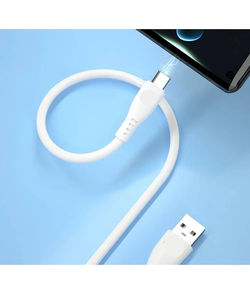 Plugtech USB C Fast Charging Cable – 1M Long, 2.4A Output, High-Speed Data Sync, Durable PVC Wire