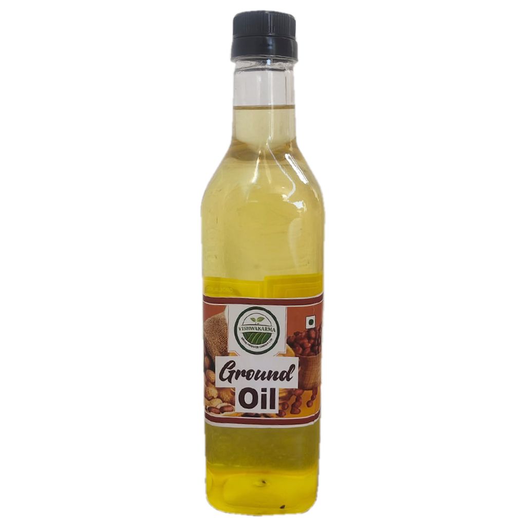 Groundnut Oil - 1 Ltr by Vishwakarma – Cold-Pressed, Fresh & Farmer-Made.