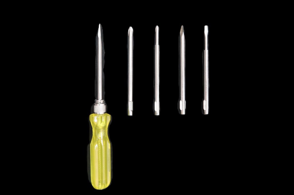 FAIRBIZPS 5-in-1 Magnetic Screwdriver Set with Tester Slotted, Phillips & Poker Tips | Durable Steel Blades with Non-Slip Grip Handle | Multipurpose Toolkit for Home & Office Use view 2