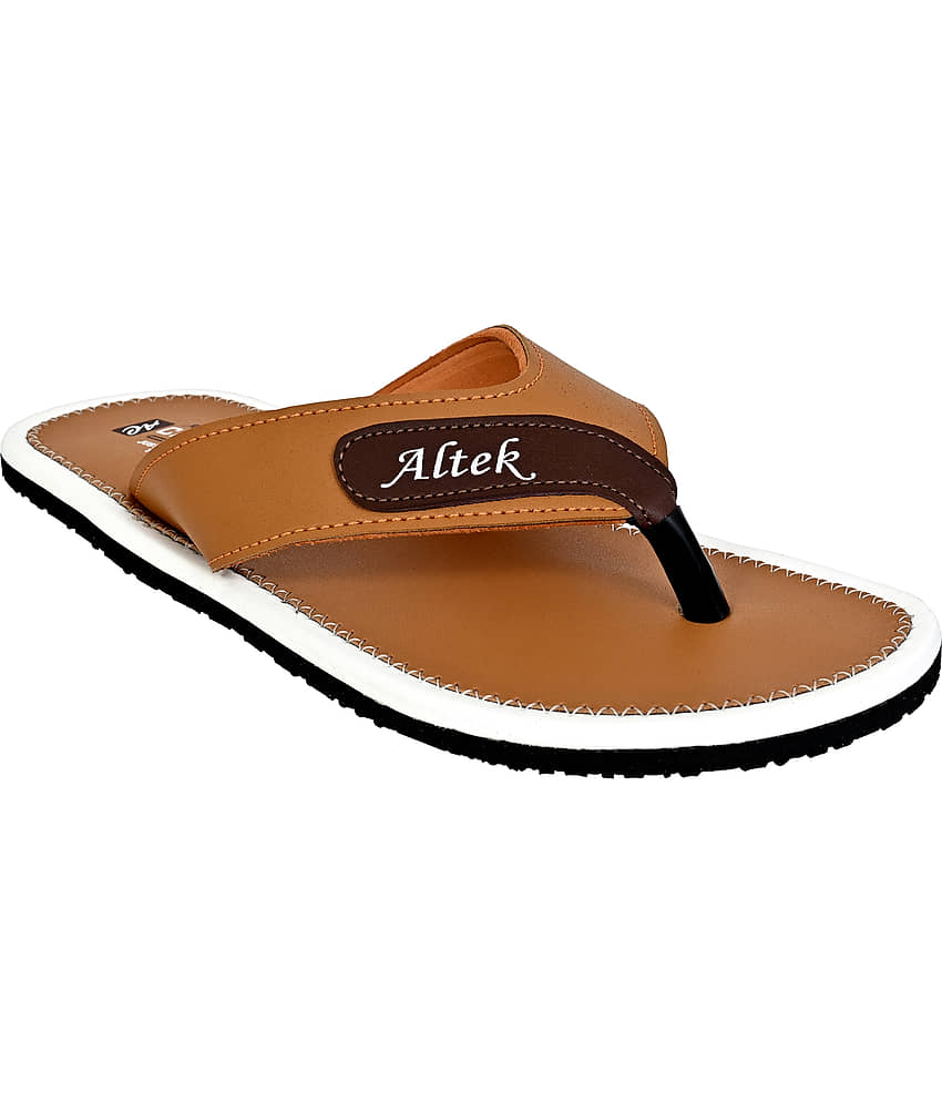 Chappal Wala Tan Men's Thong Flip Flop view 2