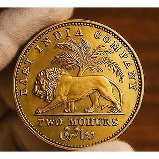 Rare 2 Mohor 1835 William 4Rth, British India Rare Most Demanded Old Coin view 2