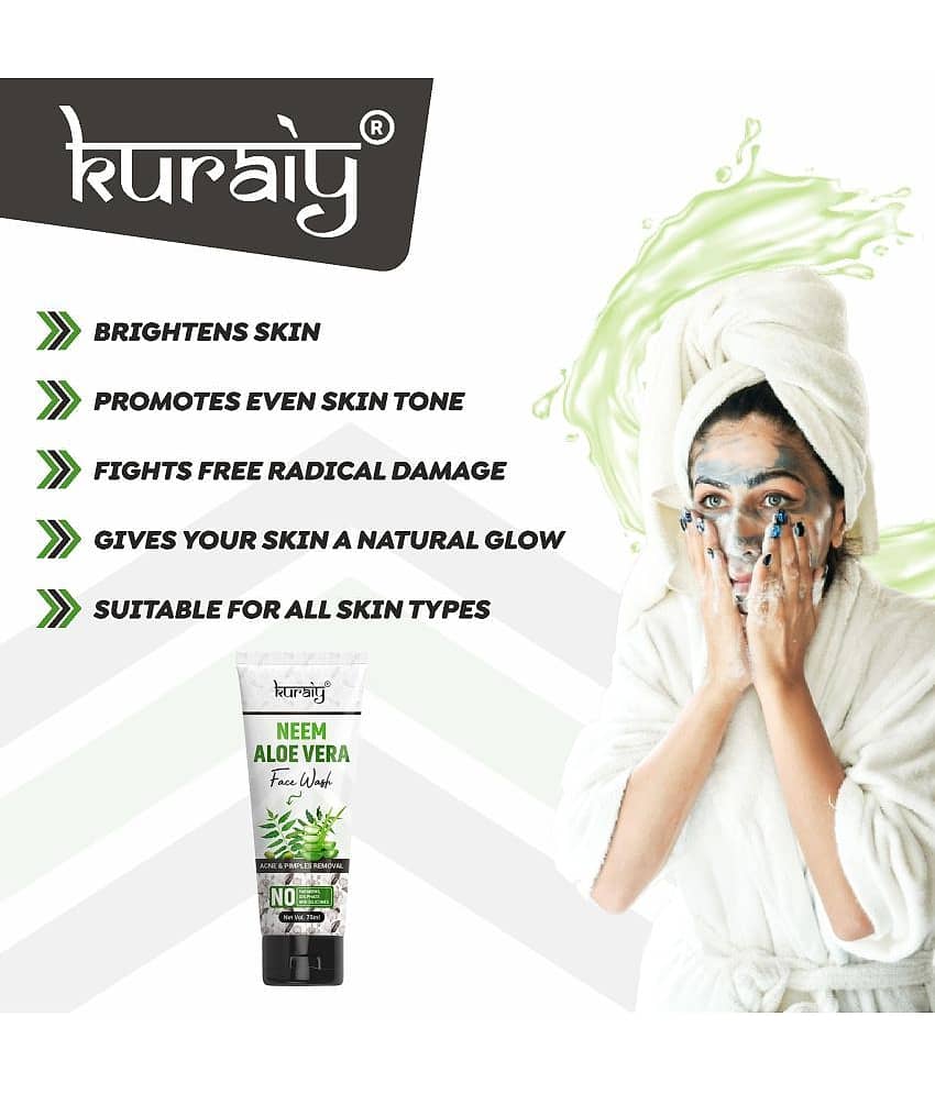 KURAIY Face Wash Soothing Clear Calming Facial Cleanser 225ml pack of 3 view 2