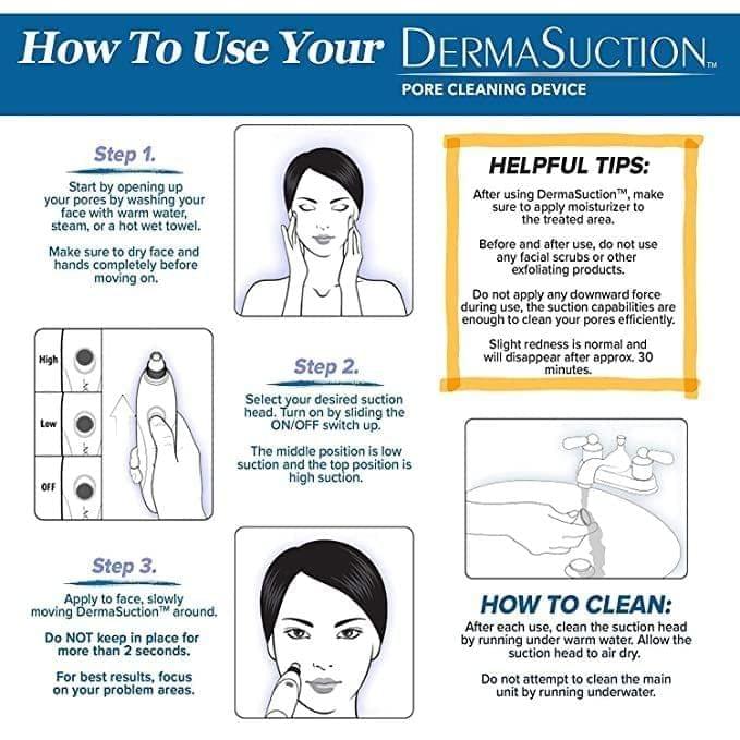 4 in 1 Multi-function Blackhead Remover Tool 4 in 1 Multi-function| Electric Derma suction Machine | Acne Pimple Pore Cleaner Vacuum tools | Facial Cleanser Device for Face, Nose and Skin Care view 2