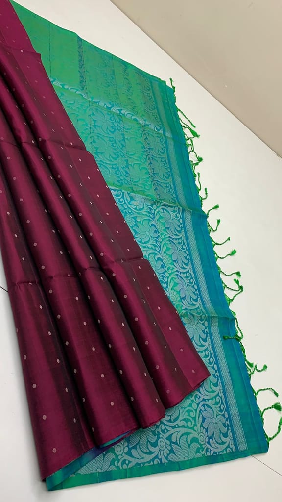 Kanchipuram pure soft silk saree