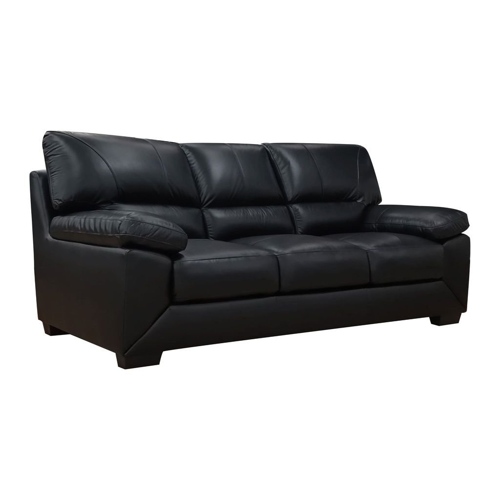 ARENA Maple 3-Seater Black Sofa view 2