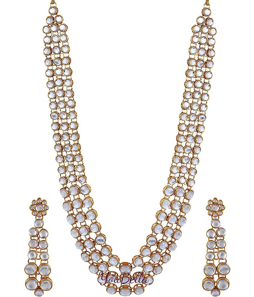YouBella Fashion Jewellery Gold Plated Traditional Necklace Set for Women Jewellery Set with Earrings for Girls/Women view 2