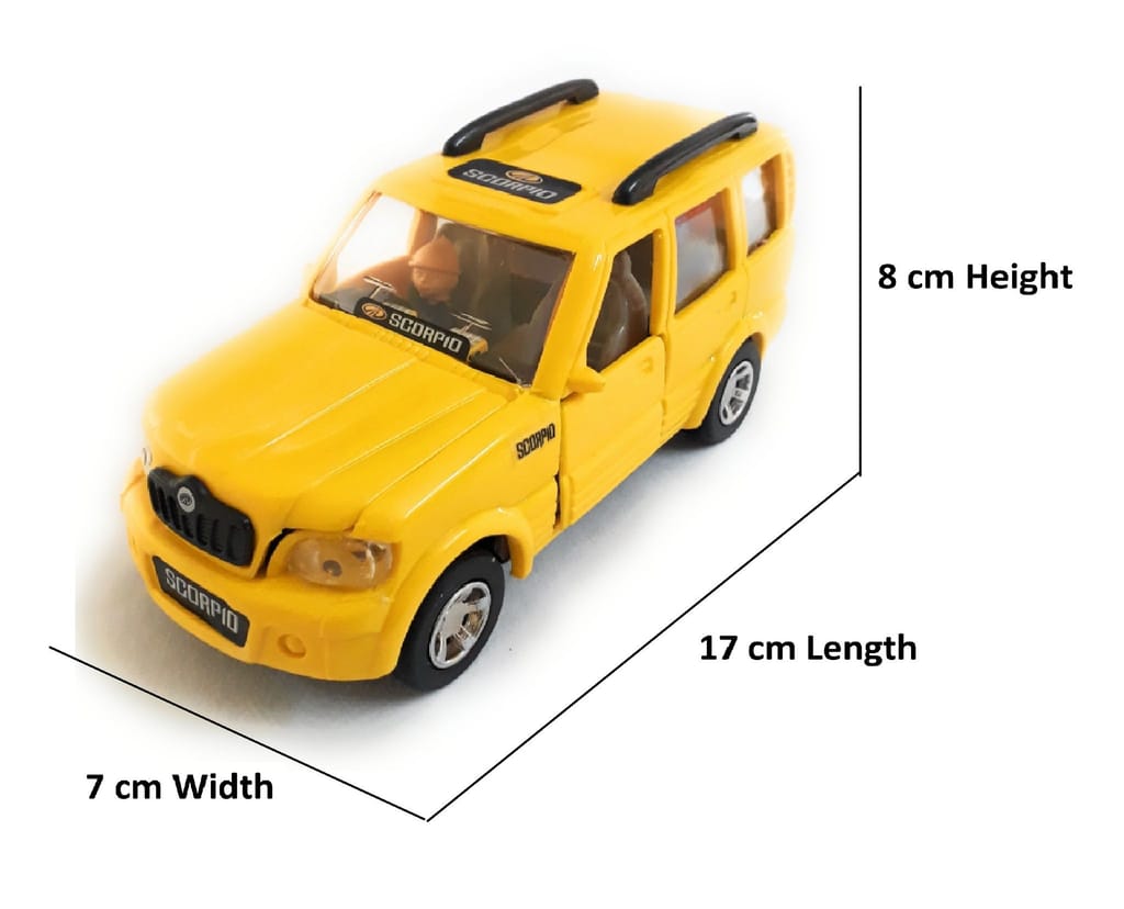 Varshas Yellow Scorpio Toy Car - Small view 2