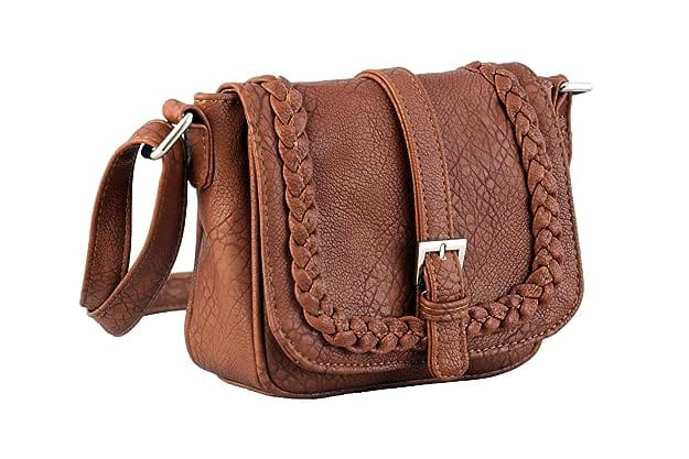 Lychee bags Women's Beige PU Sling Bag ( Maroon) view 2