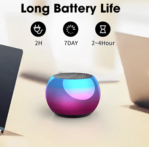 Mini Multi-Speaker KV-99 Bluetooth Metal Body 10 W Bluetooth Laptop/Desktop Speaker (Multicolor, 2.0 Channel) view 2