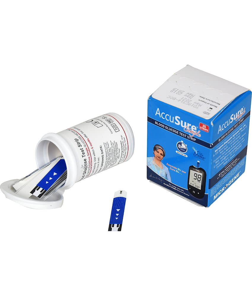 ACCUSURE Simple Blood Glucose Test Strip25 Strips view 2
