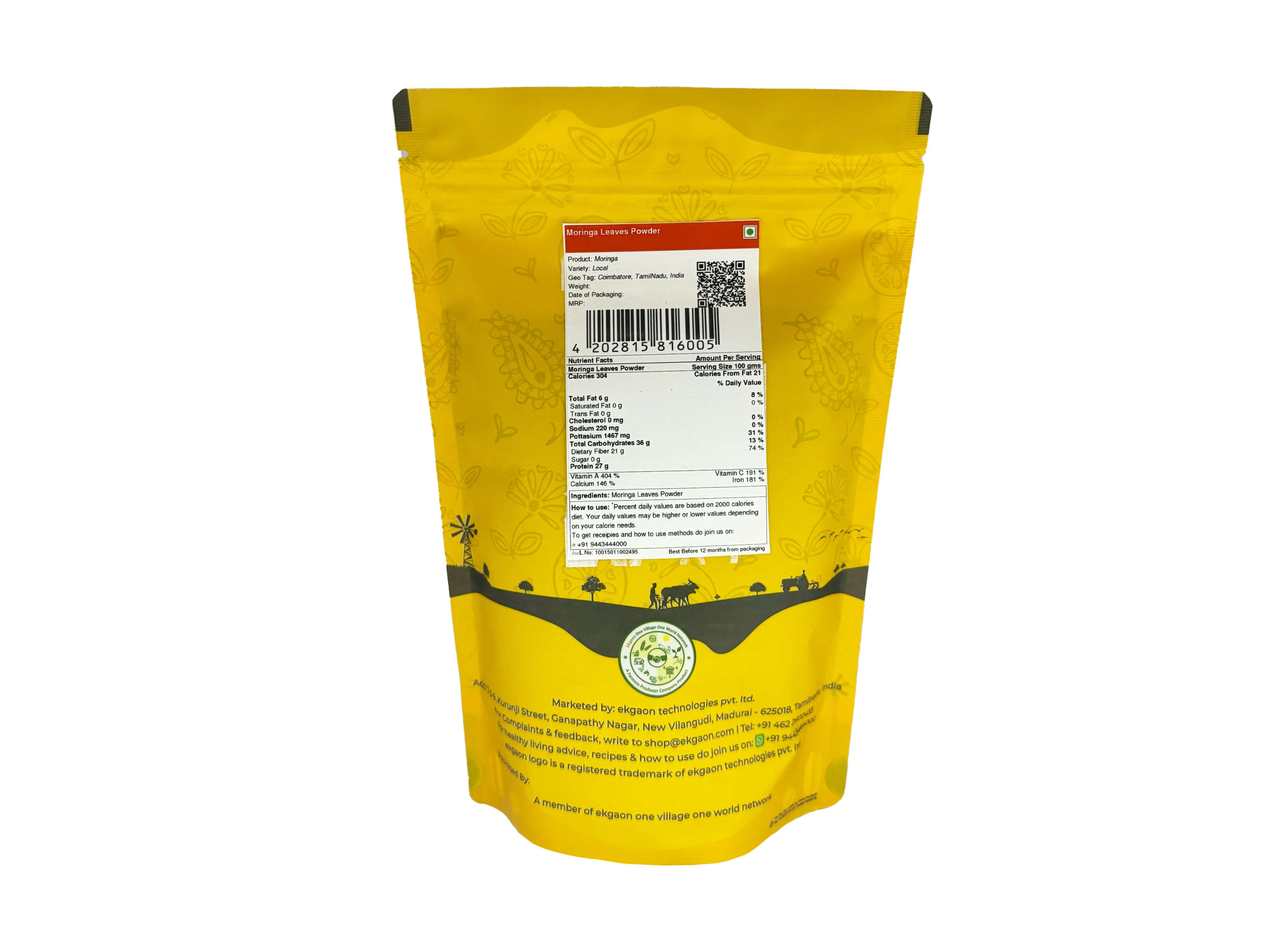 Ekgaon Moringa leaves powder (50g) view 2