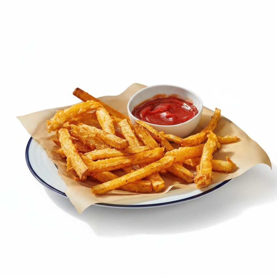 Crispy Golden Potato Fries with Tomato Dip - 5 kg - One pack of frozen fries with dip view 2