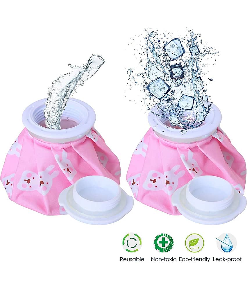 Thriftkart Ice Cold Pack Reusable Ice Bag Hot Water Bag for Injuries, Hot & Cold Therapy and Pain Relief (9 Inch-Multi color) view 2
