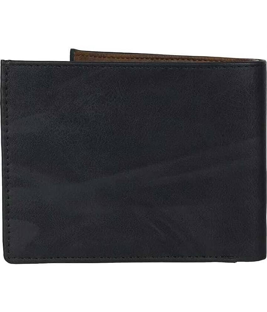 HRFSTAR PU Solid Men's Regular Wallet With 4 Slots For Card ( Black , Pack of 1 ) view 2