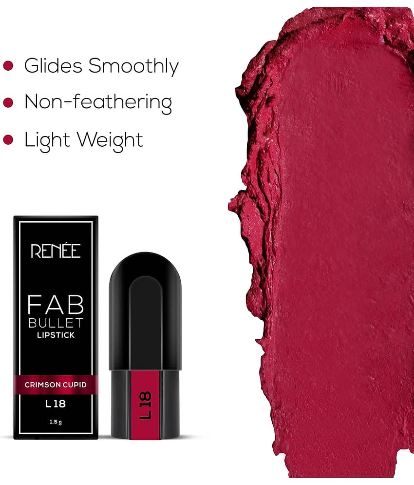 RENEE Fab Bullet Lipstick L 01 Maroon Moon, 1.5gm view 2