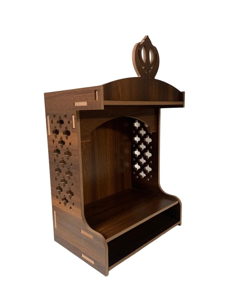 Shree Vinayak Art Wooden Temple, Wall Hanging Temple, Khanda Temple, Designer Sikh Temple, Wall Mounted Temple for Home Or Office view 2