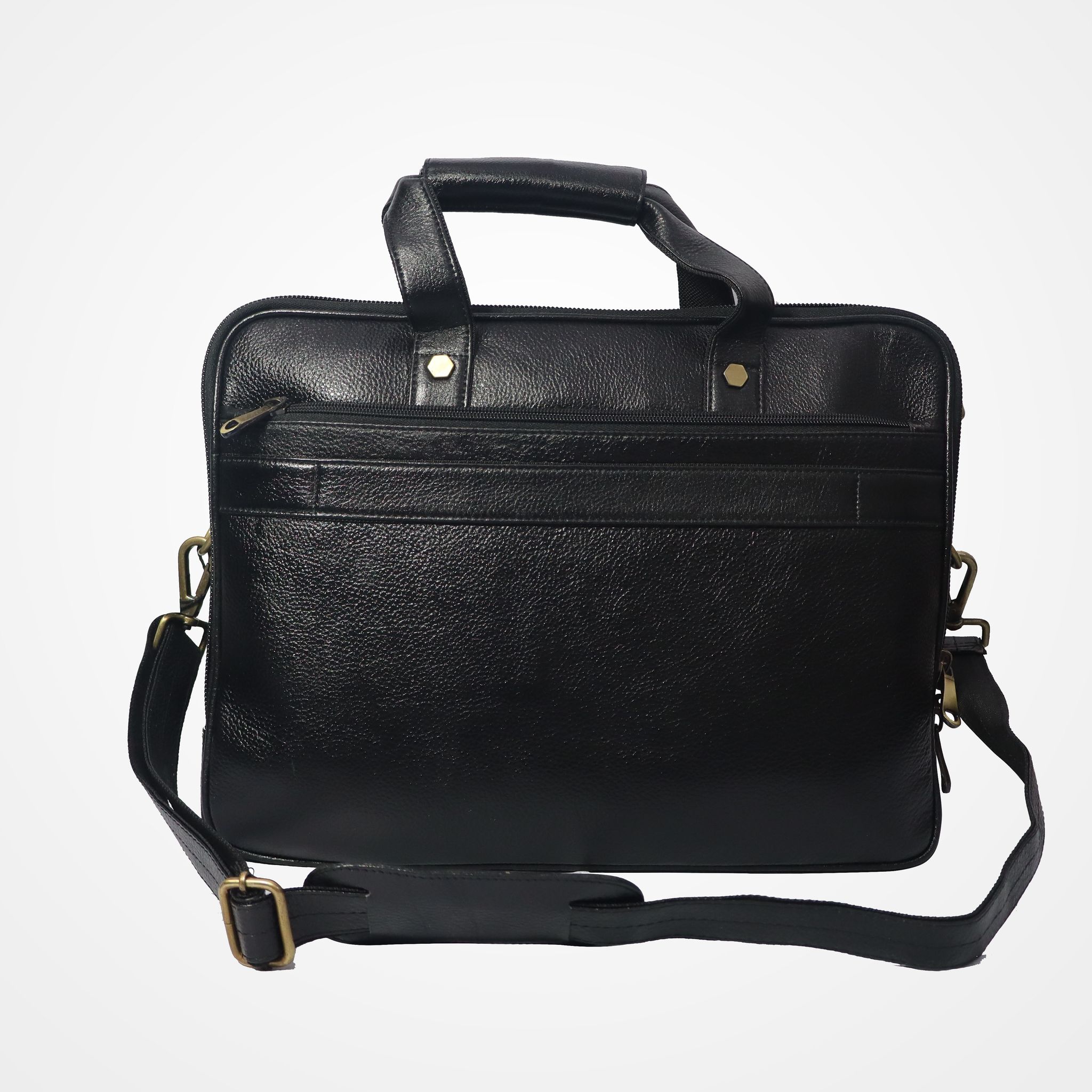 FHS OfficeElite Genuine Leather Laptop Briefcase: Where Professionalism Meets Style view 2