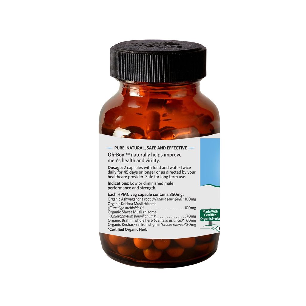 Organic India OH-Boy 30 Capsules Bottle view 2