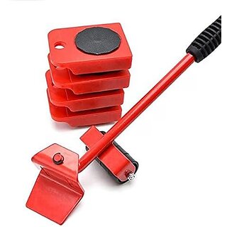 Furniture Movers Slider - Pack of 1 4 Pcs Furniture Lifter Mover Tool Set 360 Rotational Pads Heavy Duty Furniture Lifter and Mover Lifting Tool for 80 KG(Multi) view 2