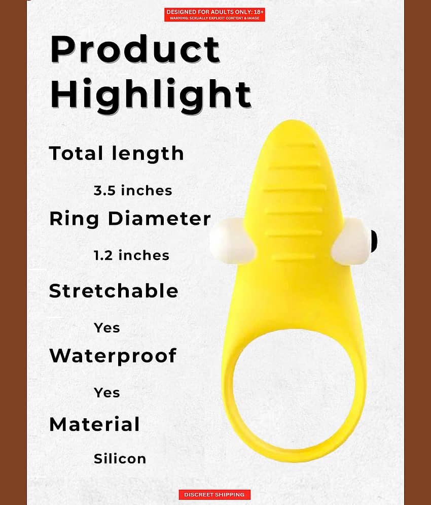 P€nis Ring for Clit Stimulation- Low Budget and Easy to Carry 3.5inch Length, | Waterproof | Strong Vibrating Unis*x Cock Ring view 2