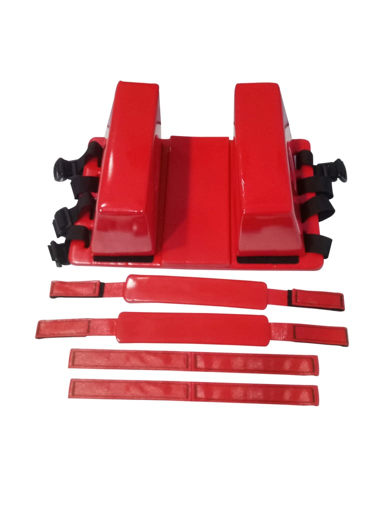 DESCO Head Immobilizer With Spider Strap Spinal Belt Reflective for Spine Board First Responder Supplies (WITHOUT SPINE BOARD) view 2