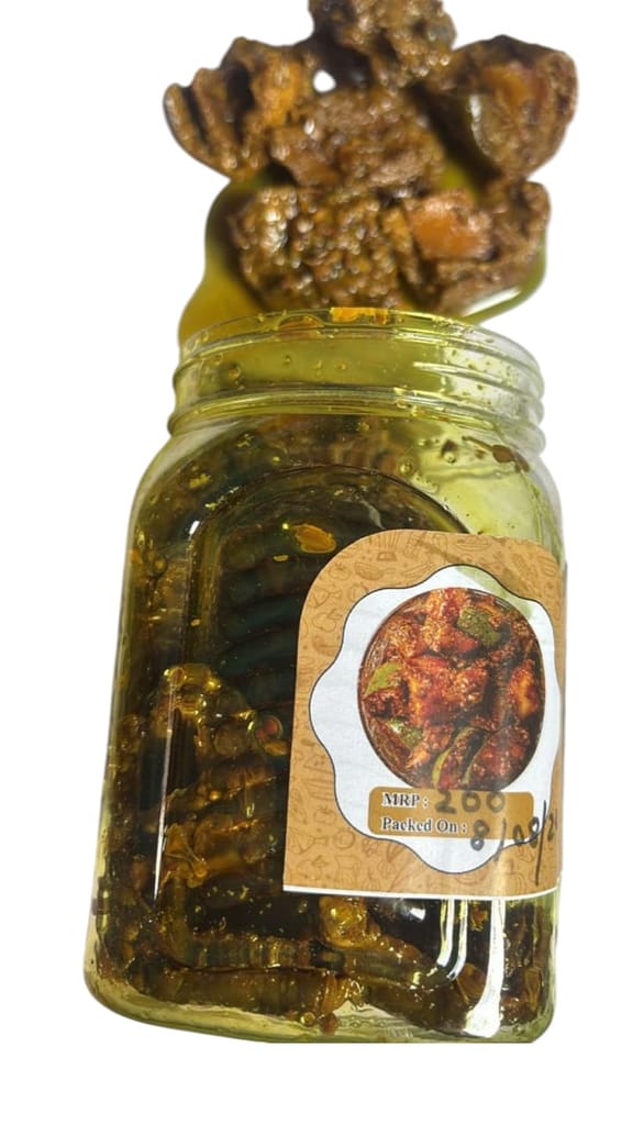 200g Jar of Authentic Indian Mango Pickle - Traditional Homemade Style, Sour and Spice view 2