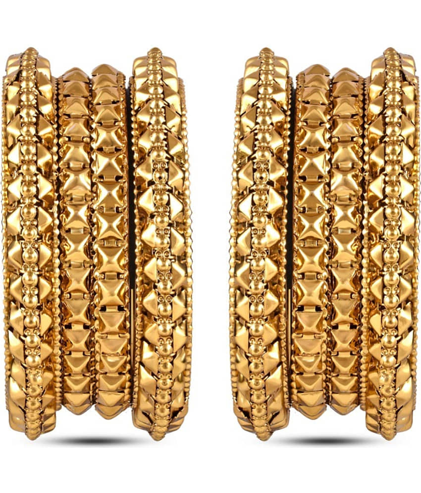 YouBella Fashion Jewellery Traditional Gold Plated Bracelet Bangles Set for Girls and Women (2.4) (2.4) view 2