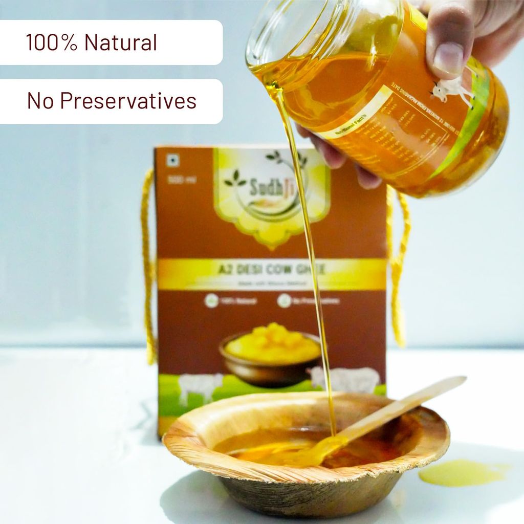 SUDHJI A2 100 % Pure Desi Cow Ghee | Traditional Bilona Method view 2