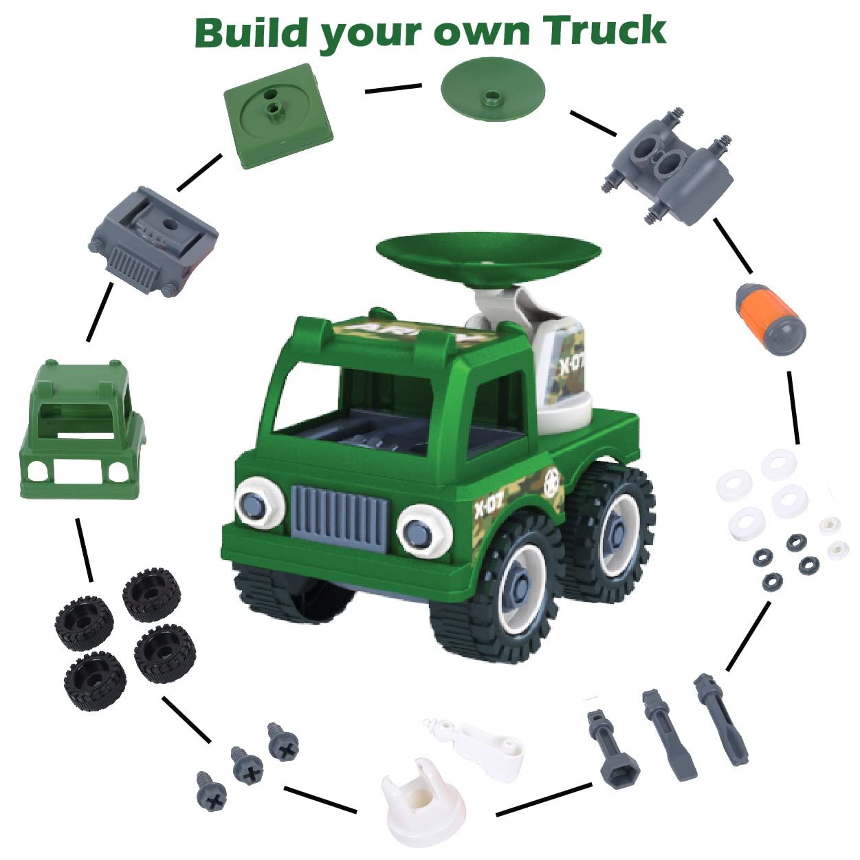 Mighty Machines Buildables - Mobile Radar For Kids 3 Years and Above view 2