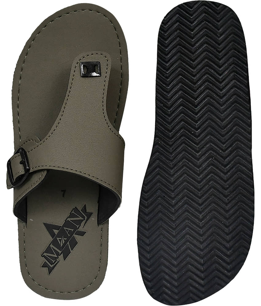 MAAN Green Men's Thong Flip Flop view 2