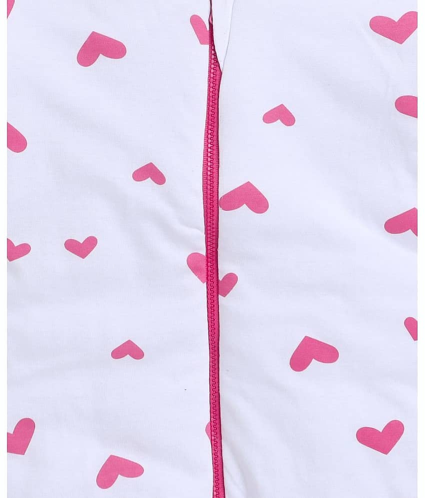 BUMZEE - White Cotton Rompers For Baby Girl ( Pack of 1 ) view 2