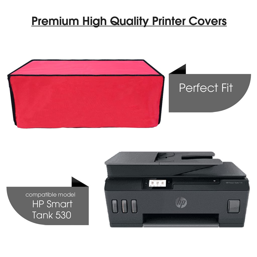 Palap Super Premium Dust Proof Printer Cover for HP Smart Tank 530 (Red, 49.9 x 42.3 x 24.8 cm) view 2