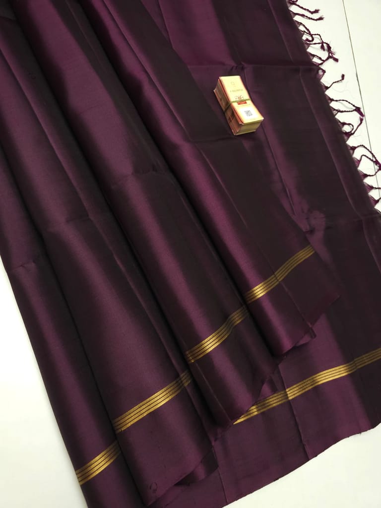 Kanchipuram soft silk saree view 2