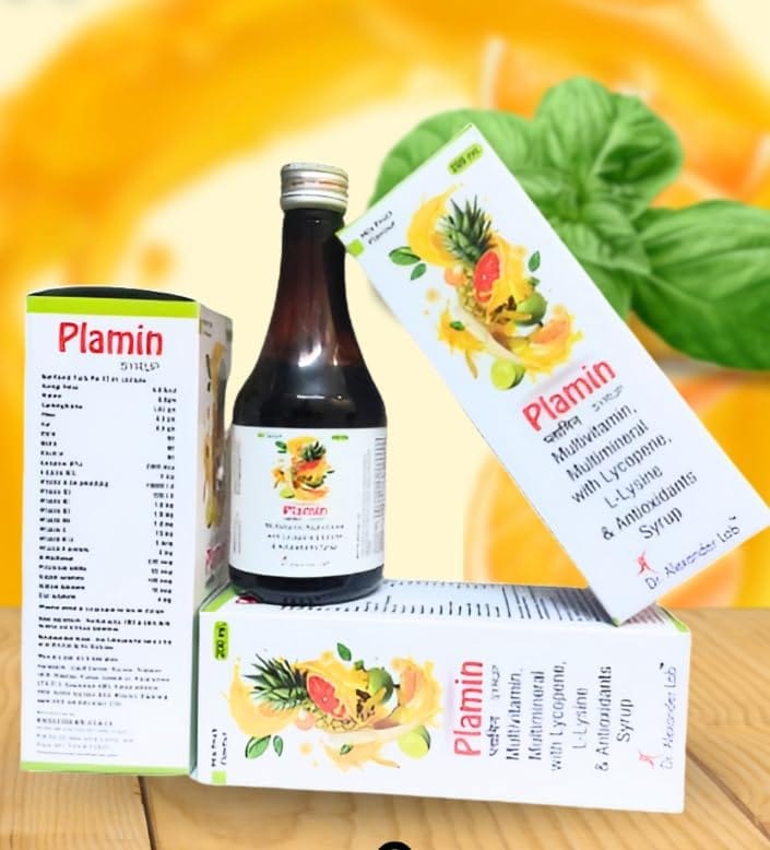 Plamin Syrup,Vitamins & Minerals 200 ml X 2 Ayurvedic and Pure Herbal Antioxidant Syrup view 2