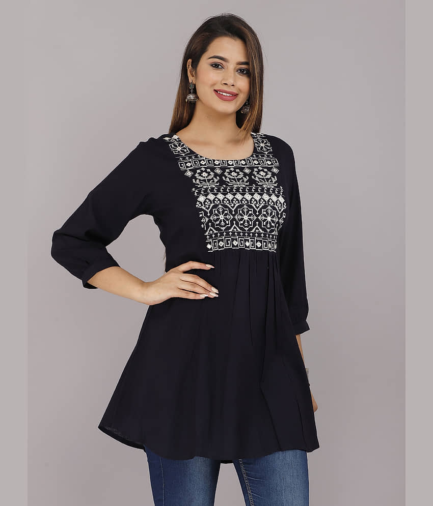 Rayon Short Kurti For Women (Pack of 1) view 2