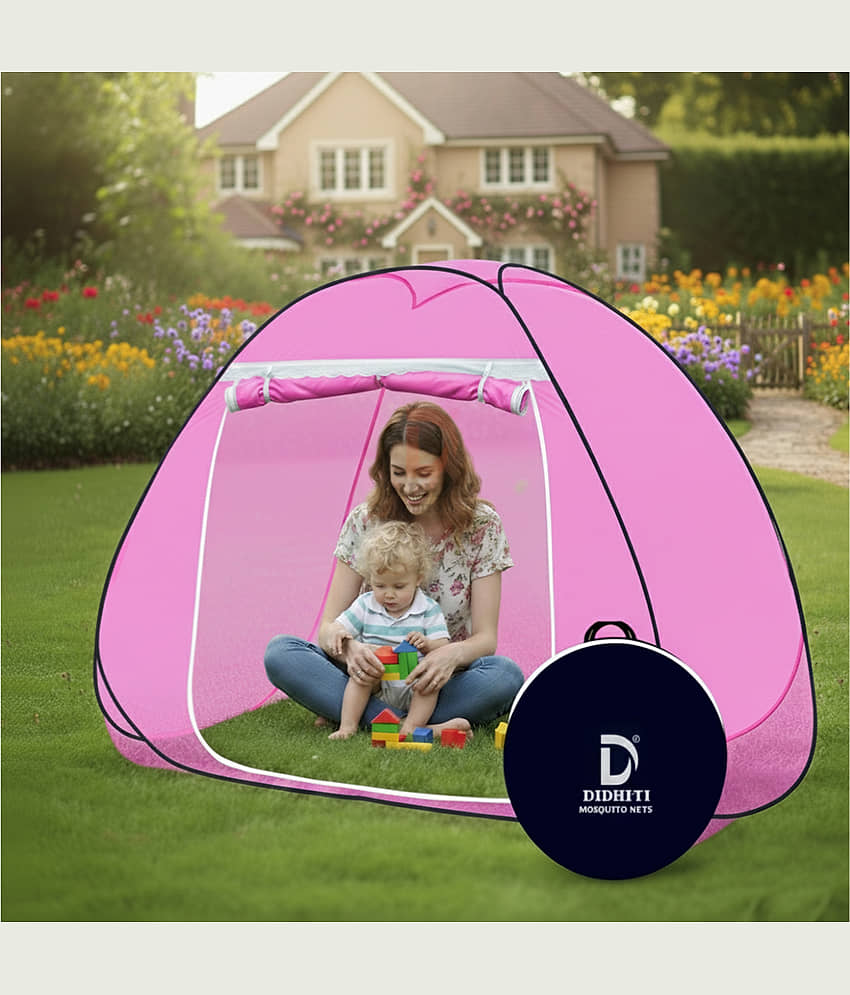 didhiti - Dark Blue Polycotton Foldable Mosquito Net ( Pack of 1 )