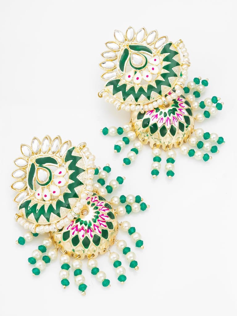 Morison Golden Shell Earrings Ocean-Inspired Glamour view 2