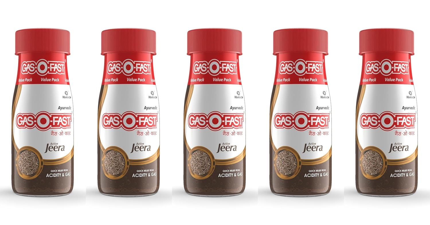 GasOFast Active Jeera Bottle 100 gm (Pack of 5) view 2