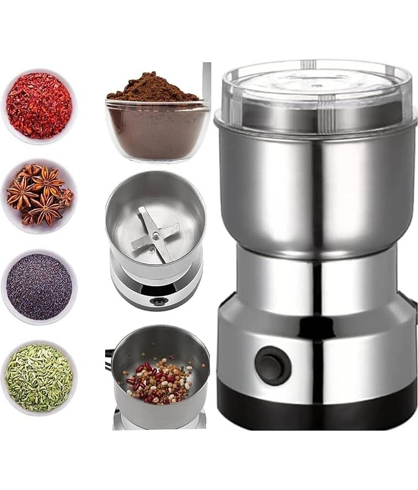 FLEXTOX Nima Japan 350W,26000 RPM Mini Stainless Steel Spice Nuts Grainder Stainless Steel 1 Coffee Grinder