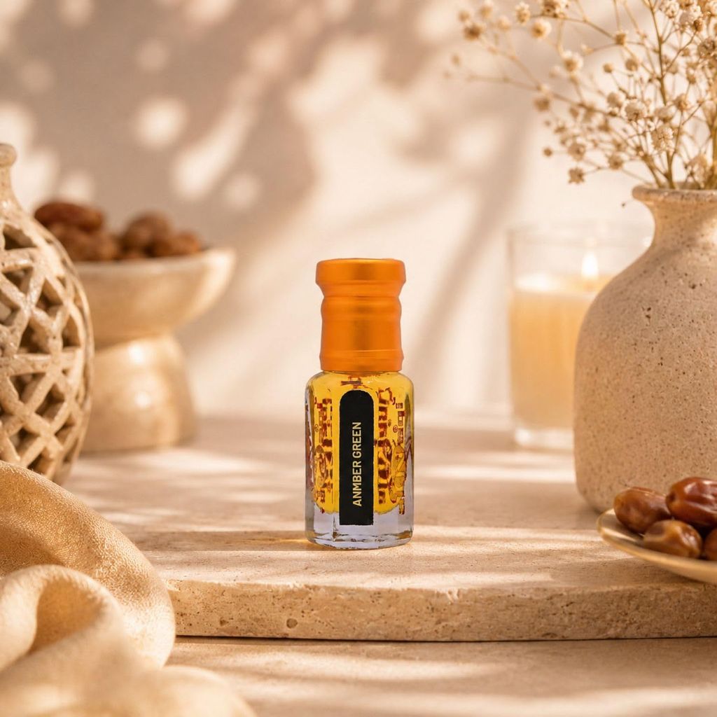 alNaqi fragrances Amber-Green-Attar 12ml - Luxury Amber Fragrance Perfume, No Alcohol Concentrated Green-Amber-Oil, High-Strength Forest-Scent, Original Signature-Parfum view 2