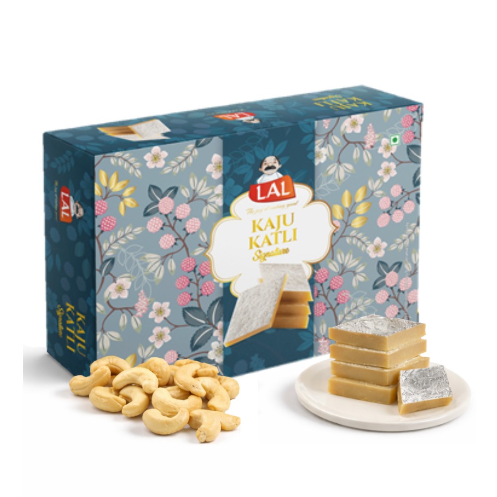 Lal Sweets Premium Kaju Katli - 400g (With Rakhi Gift) view 2