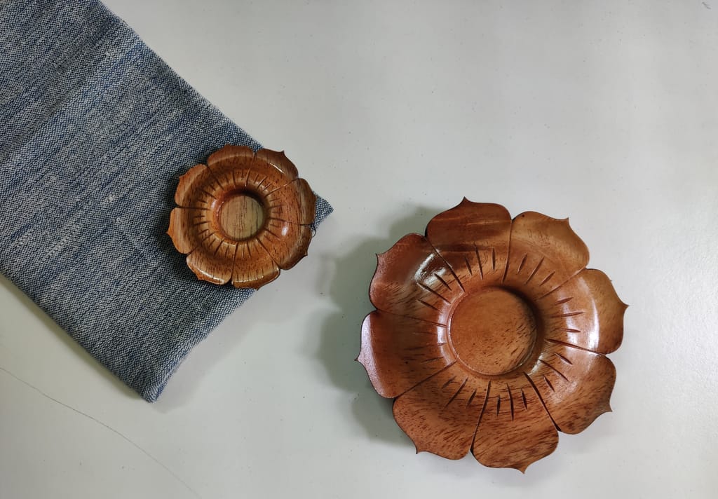 Tea light holder - Nature Alley - Neem Wood view 2