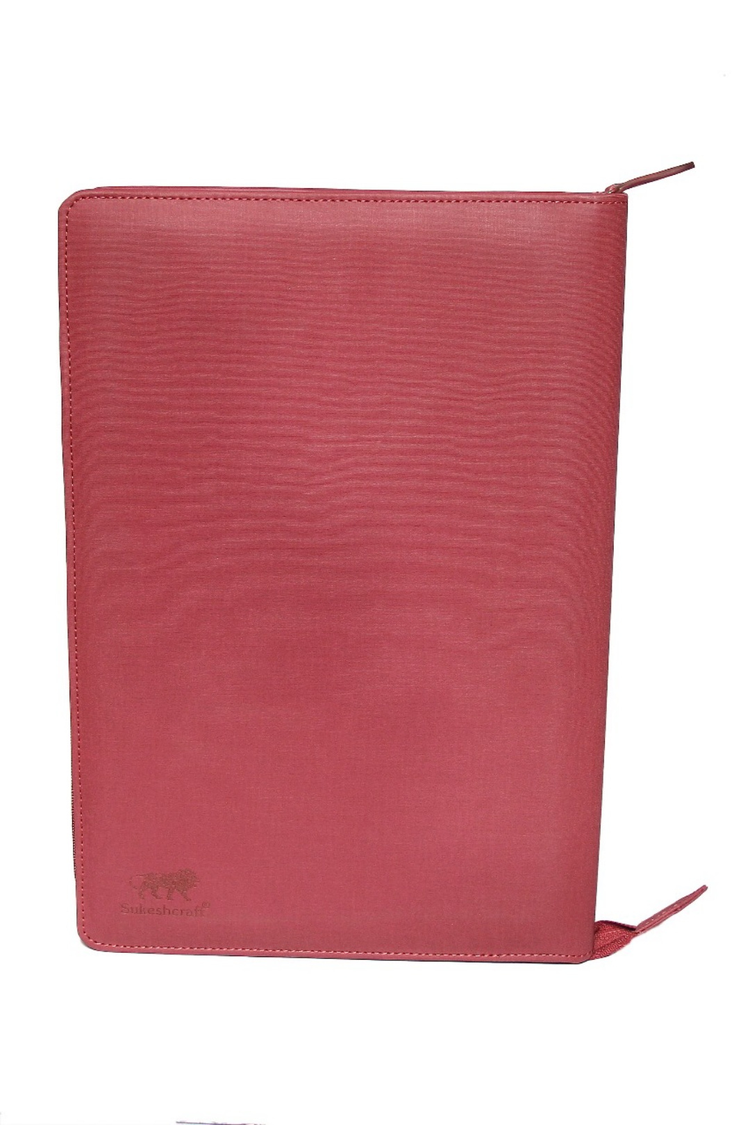 Sukeshcraft Pu Multiuse 30 File Sleeve for Documents, Certificates, Fixed Deposit Receipt, Portfolio Documents Holder (RedWine, Foolscap size) view 2